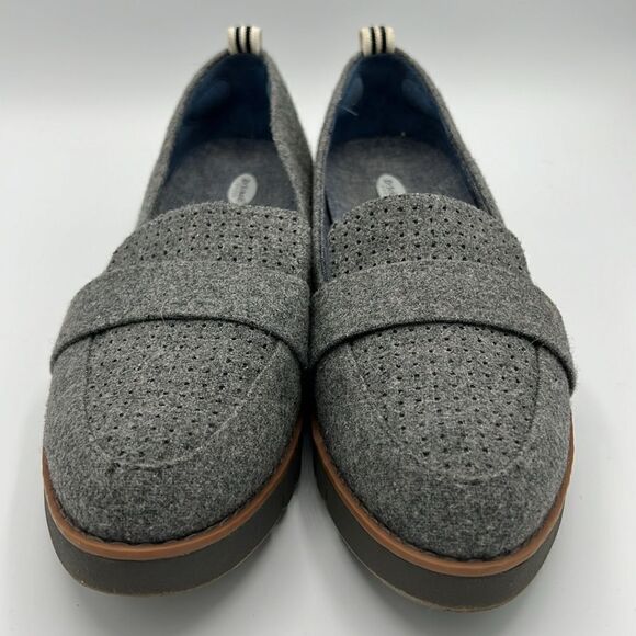 Dr. Scholl’s Imagined Perf Gray Wool Blend Comfort Loafers Women’s Size 7.5M B38 - Picture 4 of 9